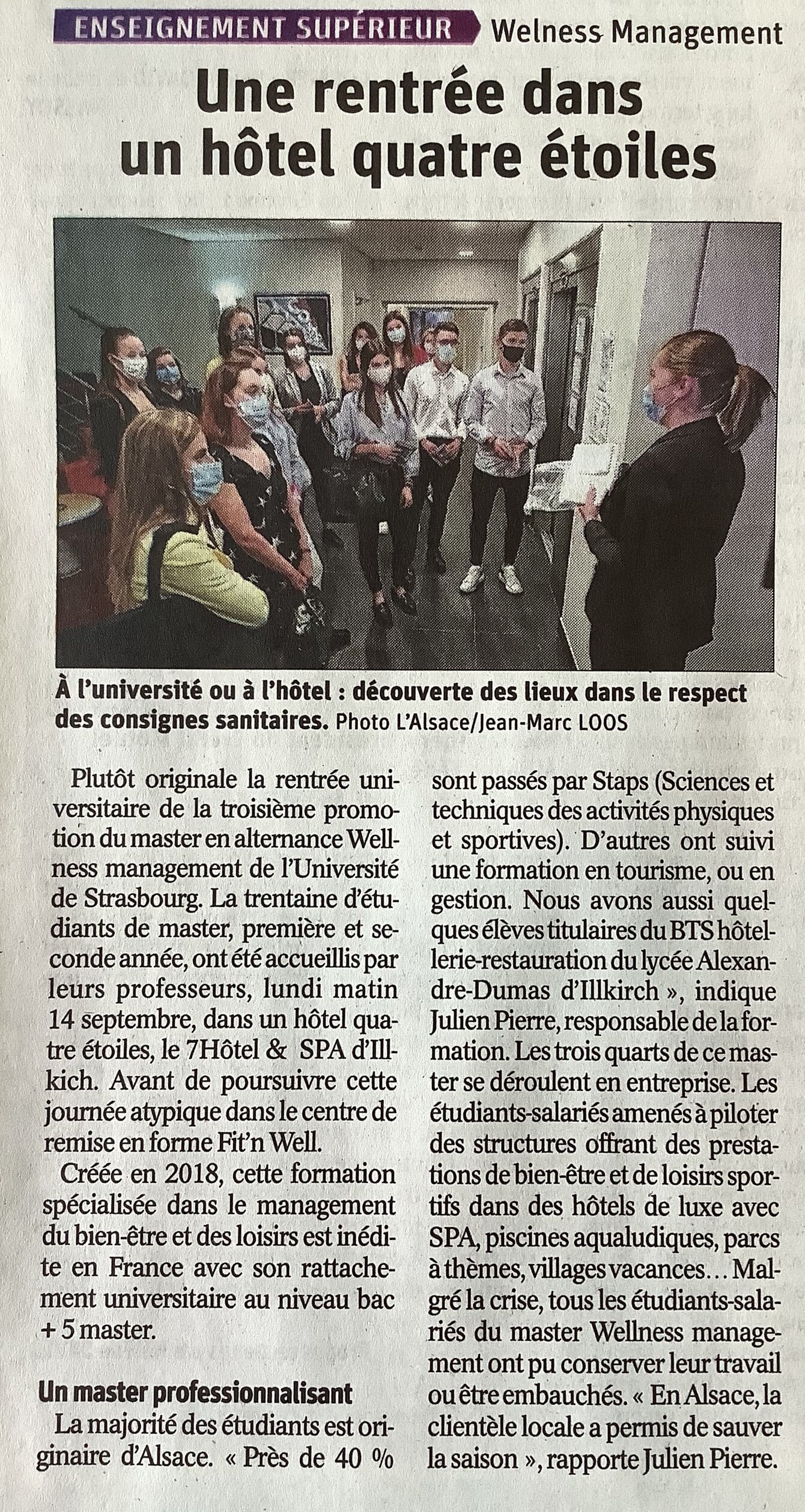 Lire l'article des DNA - Septembre 2020 (fichier scanné)